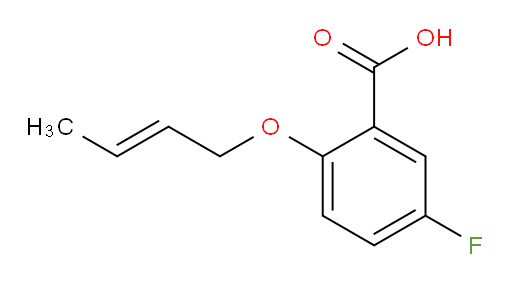 (E)-2-(but-2-en-1-yloxy)-5-fluorobenzoic acid