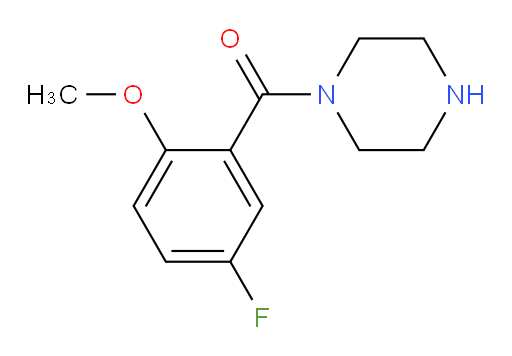 (5-fluoro-2-methoxyphenyl)(piperazin-1-yl)methanone