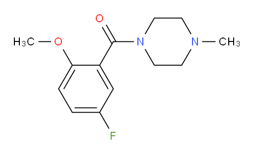(5-fluoro-2-methoxyphenyl)(4-methylpiperazin-1-yl)methanone