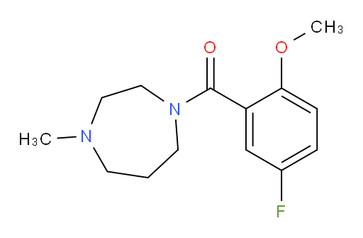 (5-fluoro-2-methoxyphenyl)(4-methyl-1,4-diazepan-1-yl)methanone