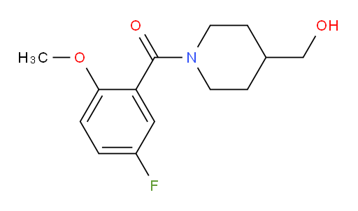 (5-fluoro-2-methoxyphenyl)(4-(hydroxymethyl)piperidin-1-yl)methanone