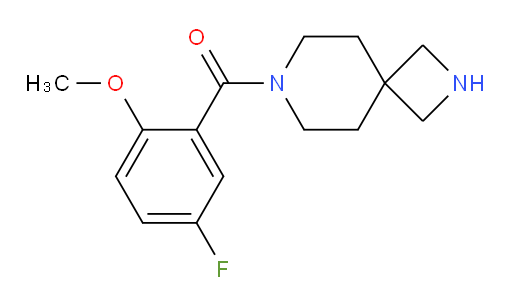 (5-fluoro-2-methoxyphenyl)(2,7-diazaspiro[3.5]nonan-7-yl)methanone