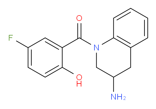 (3-amino-3,4-dihydroquinolin-1(2H)-yl)(5-fluoro-2-hydroxyphenyl)methanone