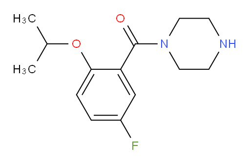 (5-fluoro-2-isopropoxyphenyl)(piperazin-1-yl)methanone