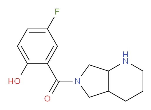 (5-fluoro-2-hydroxyphenyl)(hexahydro-1H-pyrrolo[3,4-b]pyridin-6(2H)-yl)methanone