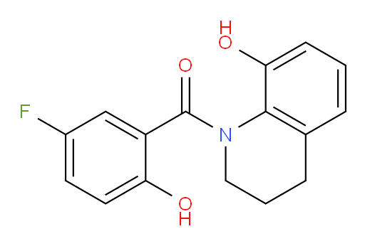 (5-fluoro-2-hydroxyphenyl)(8-hydroxy-3,4-dihydroquinolin-1(2H)-yl)methanone