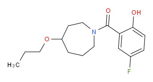 (5-fluoro-2-hydroxyphenyl)(4-propoxyazepan-1-yl)methanone