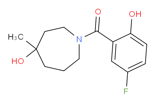 (5-fluoro-2-hydroxyphenyl)(4-hydroxy-4-methylazepan-1-yl)methanone