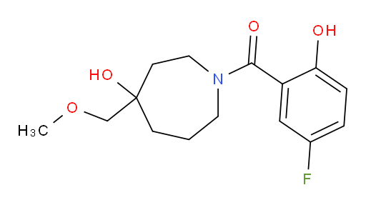 (5-fluoro-2-hydroxyphenyl)(4-hydroxy-4-(methoxymethyl)azepan-1-yl)methanone