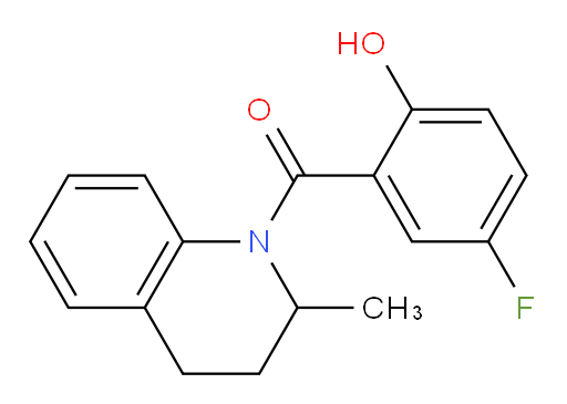 (5-fluoro-2-hydroxyphenyl)(2-methyl-3,4-dihydroquinolin-1(2H)-yl)methanone