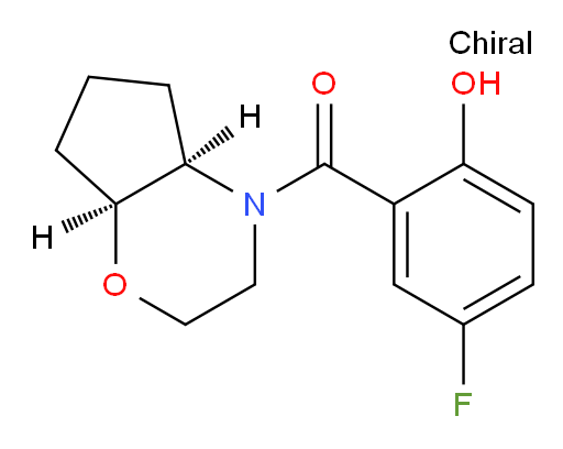 (5-fluoro-2-hydroxyphenyl)((4aR,7aS)-hexahydrocyclopenta[b][1,4]oxazin-4(4aH)-yl)methanone