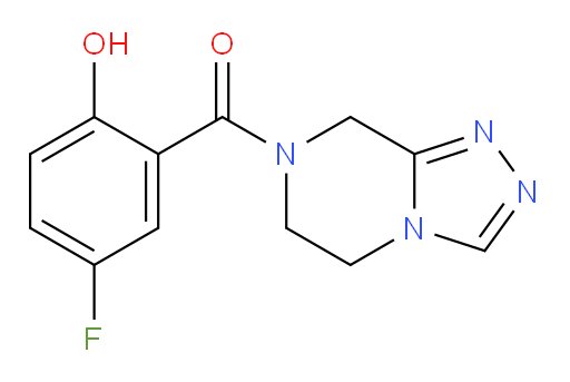 (5,6-dihydro-[1,2,4]triazolo[4,3-a]pyrazin-7(8H)-yl)(5-fluoro-2-hydroxyphenyl)methanone