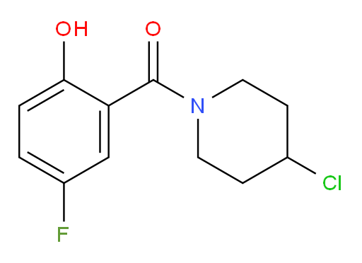 (4-chloropiperidin-1-yl)(5-fluoro-2-hydroxyphenyl)methanone