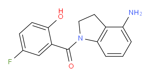 (4-aminoindolin-1-yl)(5-fluoro-2-hydroxyphenyl)methanone