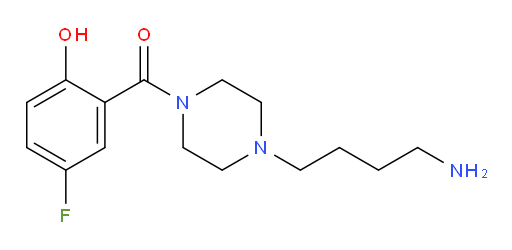 (4-(4-aminobutyl)piperazin-1-yl)(5-fluoro-2-hydroxyphenyl)methanone