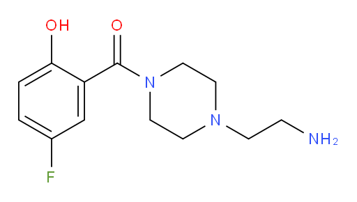 (4-(2-aminoethyl)piperazin-1-yl)(5-fluoro-2-hydroxyphenyl)methanone