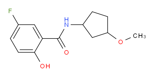 5-fluoro-2-hydroxy-N-(3-methoxycyclopentyl)benzamide