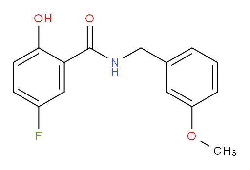 5-fluoro-2-hydroxy-N-(3-methoxybenzyl)benzamide