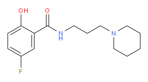 5-fluoro-2-hydroxy-N-(3-(piperidin-1-yl)propyl)benzamide