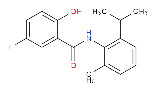5-fluoro-2-hydroxy-N-(2-isopropyl-6-methylphenyl)benzamide