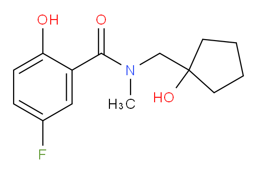5-fluoro-2-hydroxy-N-((1-hydroxycyclopentyl)methyl)-N-methylbenzamide