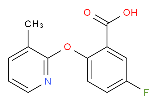 5-fluoro-2-((3-methylpyridin-2-yl)oxy)benzoic acid