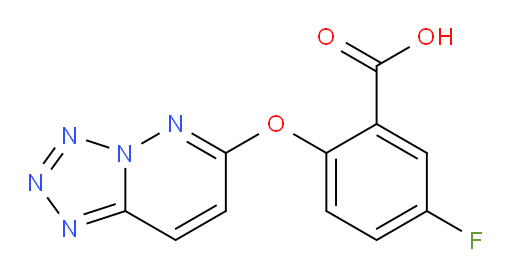 5-fluoro-2-(tetrazolo[1,5-b]pyridazin-6-yloxy)benzoic acid