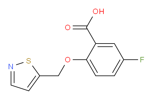 5-fluoro-2-(isothiazol-5-ylmethoxy)benzoic acid