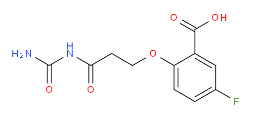 5-fluoro-2-(3-oxo-3-ureidopropoxy)benzoic acid