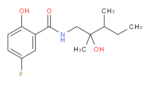 5-fluoro-2-hydroxy-N-(2-hydroxy-2,3-dimethylpentyl)benzamide