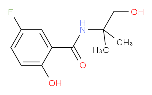 5-fluoro-2-hydroxy-N-(1-hydroxy-2-methylpropan-2-yl)benzamide
