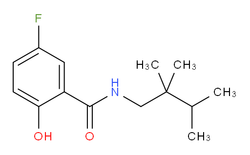 5-fluoro-2-hydroxy-N-(2,2,3-trimethylbutyl)benzamide