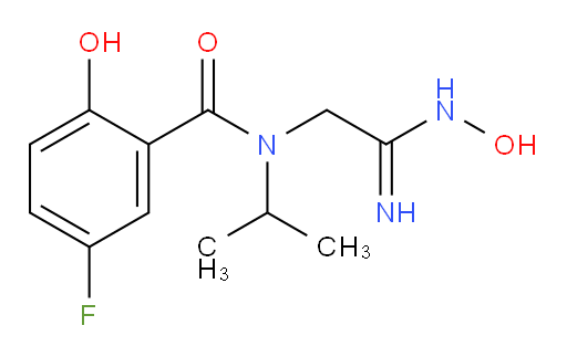 5-fluoro-2-hydroxy-N-(2-(hydroxyamino)-2-iminoethyl)-N-isopropylbenzamide
