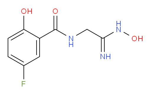 5-fluoro-2-hydroxy-N-(2-(hydroxyamino)-2-iminoethyl)benzamide