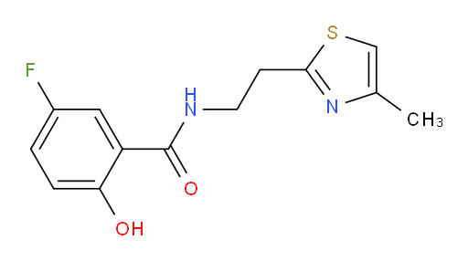 5-fluoro-2-hydroxy-N-(2-(4-methylthiazol-2-yl)ethyl)benzamide