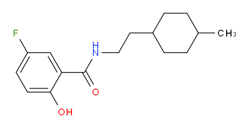 5-fluoro-2-hydroxy-N-(2-(4-methylcyclohexyl)ethyl)benzamide