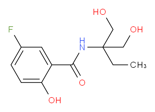5-fluoro-2-hydroxy-N-(1-hydroxy-2-(hydroxymethyl)butan-2-yl)benzamide