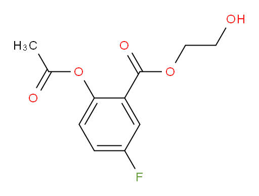 2-hydroxyethyl 2-acetoxy-5-fluorobenzoate