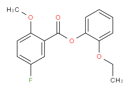 2-ethoxyphenyl 5-fluoro-2-methoxybenzoate