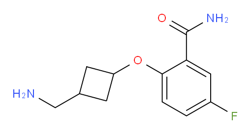 2-(3-(aminomethyl)cyclobutoxy)-5-fluorobenzamide