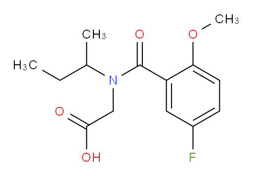 2-(N-(sec-butyl)-5-fluoro-2-methoxybenzamido)acetic acid