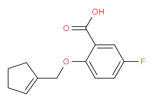 2-(cyclopent-1-en-1-ylmethoxy)-5-fluorobenzoic acid