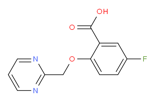 5-fluoro-2-(pyrimidin-2-ylmethoxy)benzoic acid