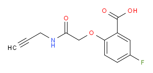 5-fluoro-2-(2-oxo-2-(prop-2-yn-1-ylamino)ethoxy)benzoic acid