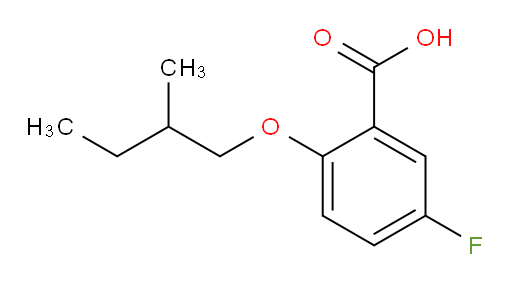 5-fluoro-2-(2-methylbutoxy)benzoic acid