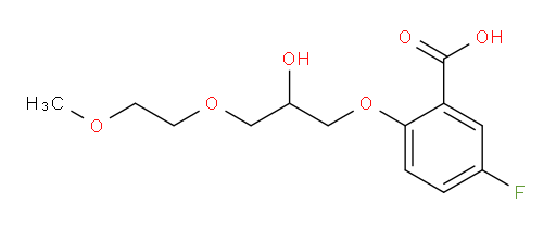 5-fluoro-2-(2-hydroxy-3-(2-methoxyethoxy)propoxy)benzoic acid