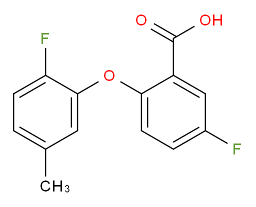 5-fluoro-2-(2-fluoro-5-methylphenoxy)benzoic acid