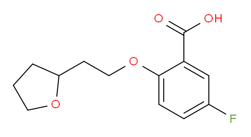 5-fluoro-2-(2-(tetrahydrofuran-2-yl)ethoxy)benzoic acid