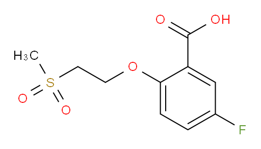 5-fluoro-2-(2-(methylsulfonyl)ethoxy)benzoic acid