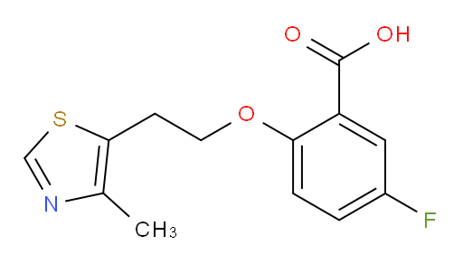 5-fluoro-2-(2-(4-methylthiazol-5-yl)ethoxy)benzoic acid